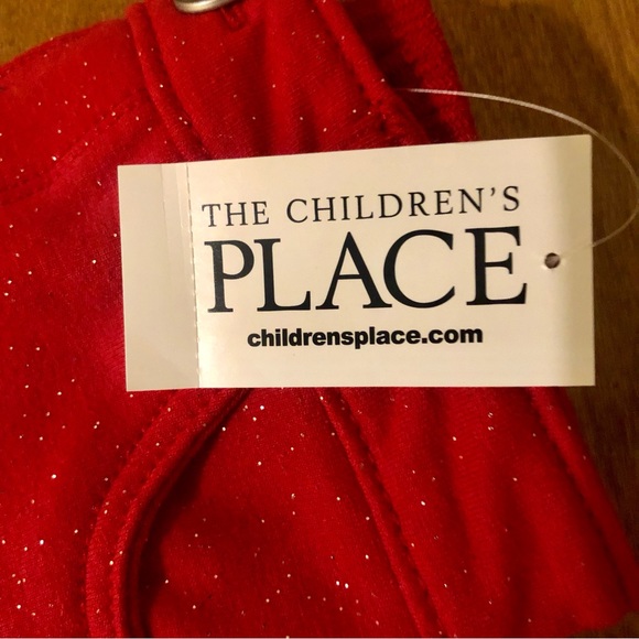 Red Sparkly Pull On Jeans - Picture 4 of 4